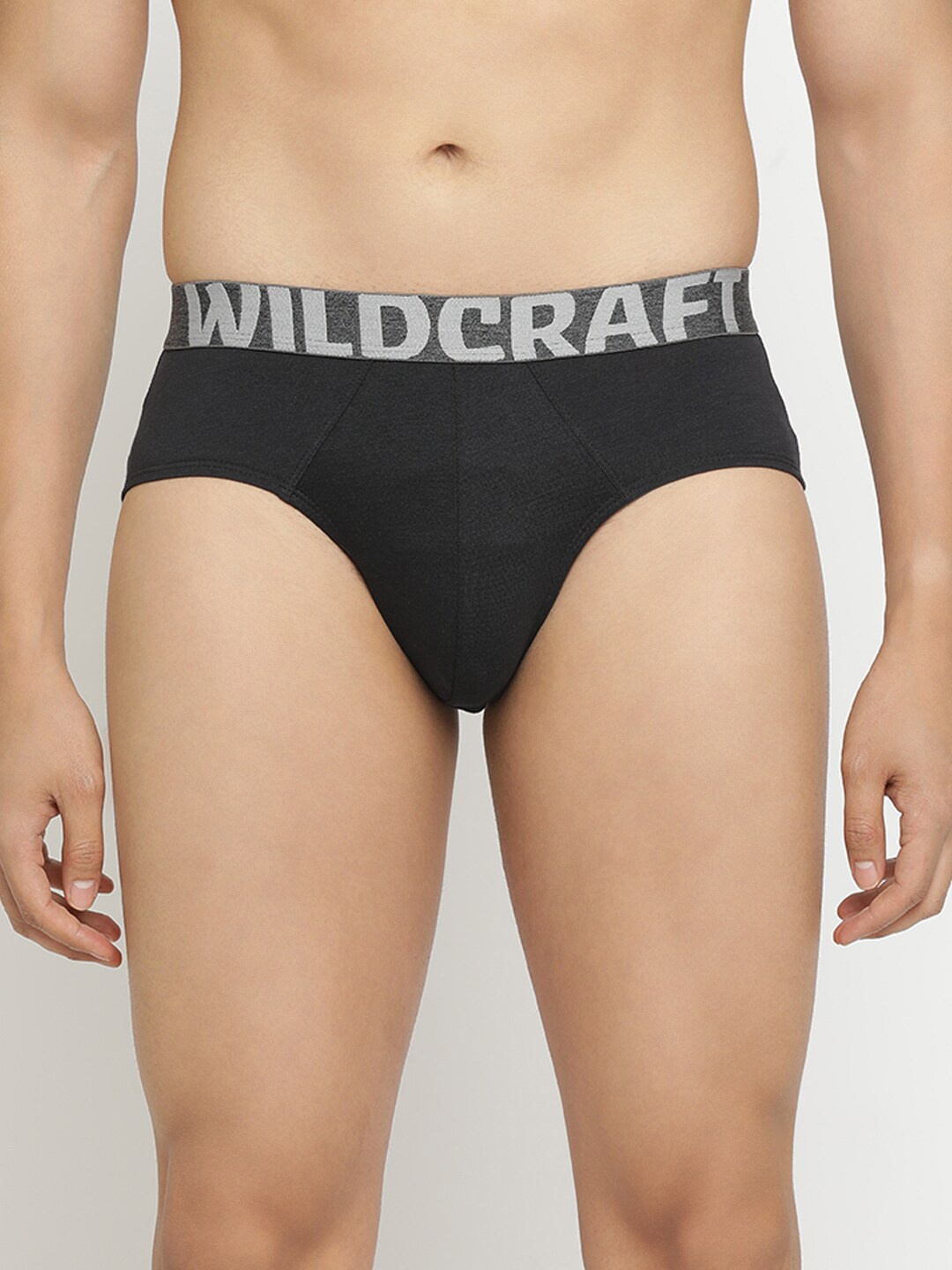 

Wildcraft Men Black Solid Basic Briefs 8903338411512