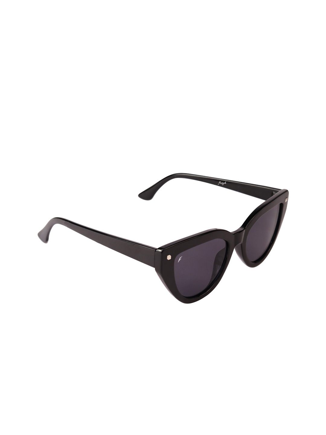 

Floyd Unisex Black Lens & Black Cateye Sunglasses with UV Protected Lens