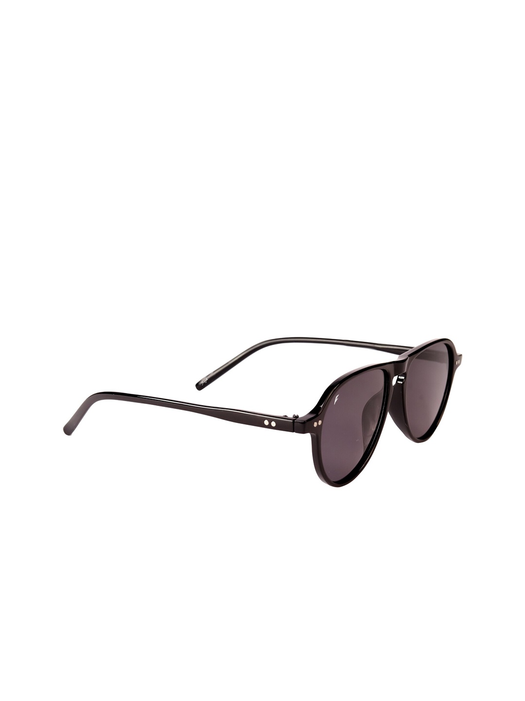 

Floyd Unisex Black Lens & Black Aviator Sunglasses with UV Protected Lens Z3398_Blk_Blk-Black