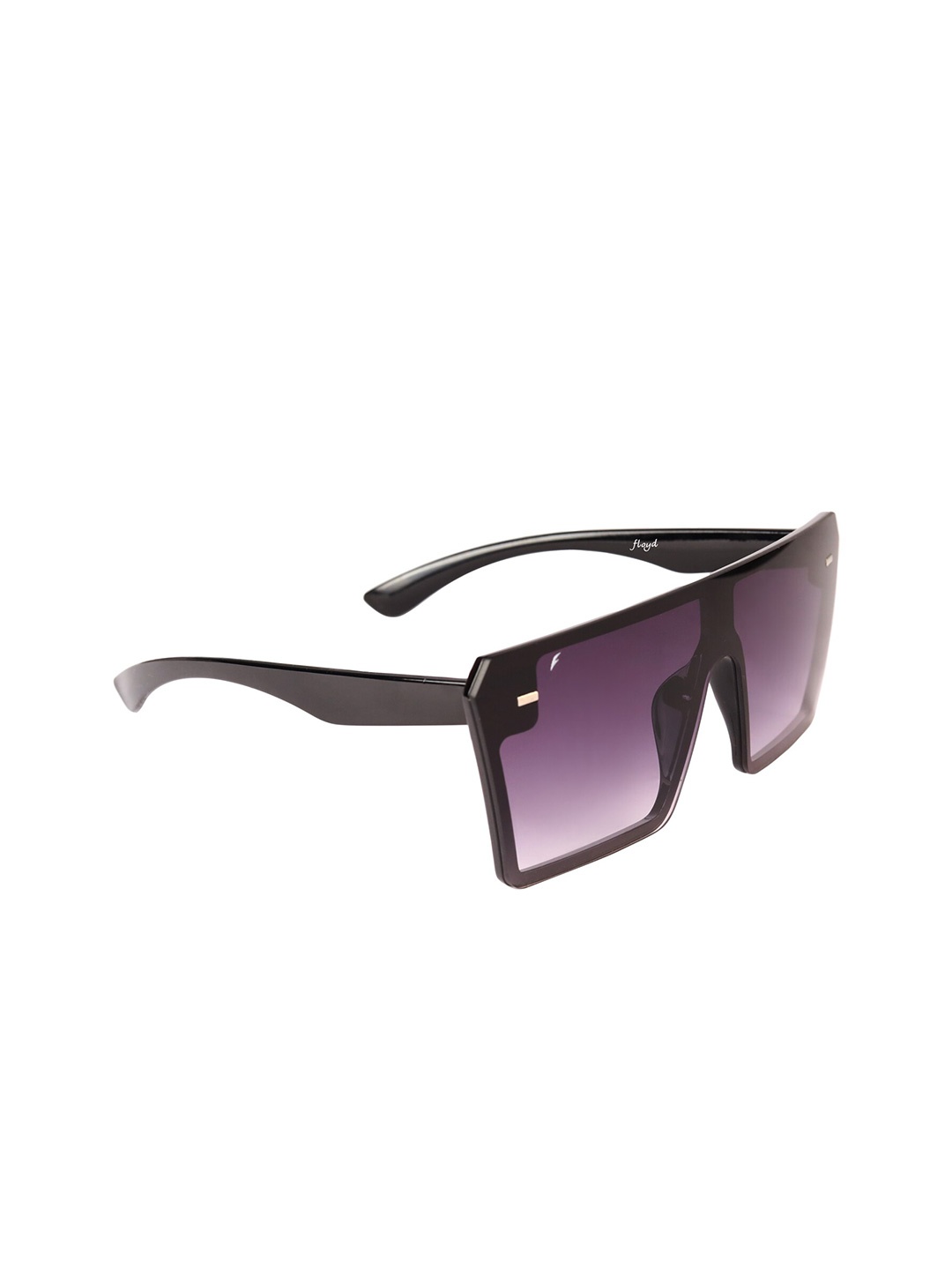 

Floyd Unisex Purple Lens & Black Square Sunglasses with UV Protected Lens