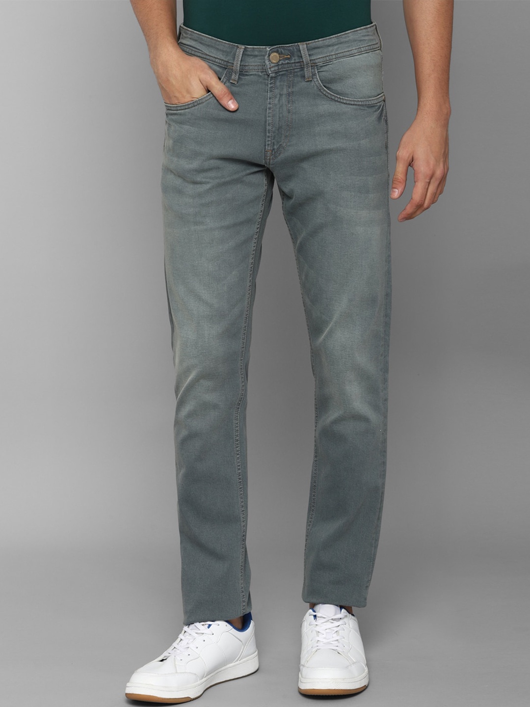 

Allen Solly Men Grey Slim Fit Heavy Fade Jeans