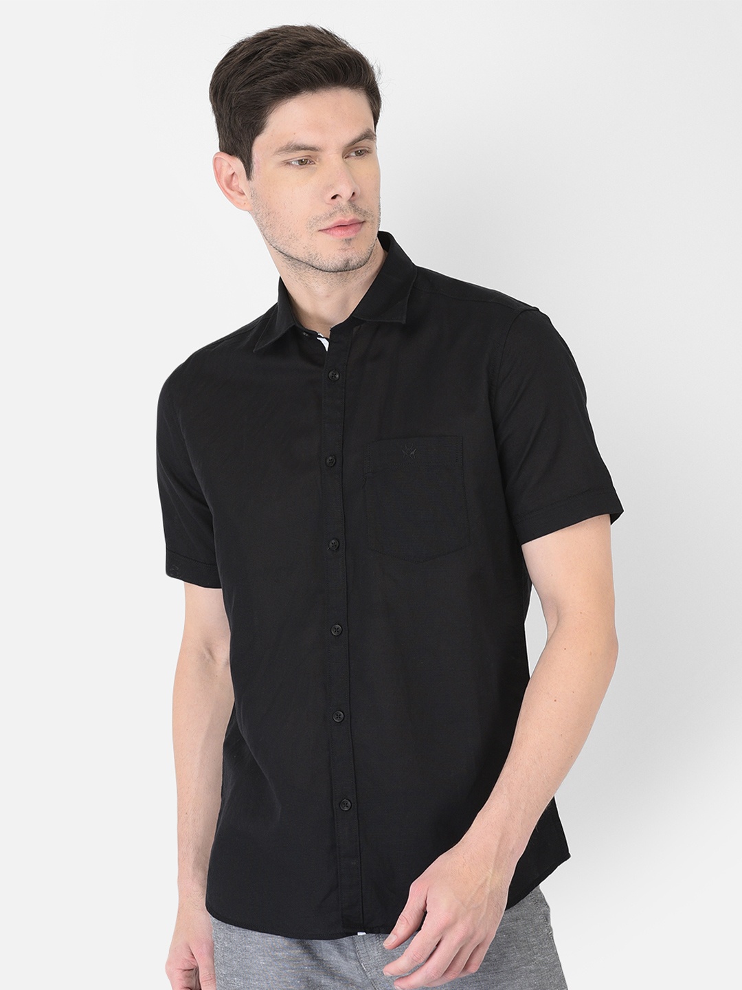 

Crimsoune Club Men Black Slim Fit Casual Shirt