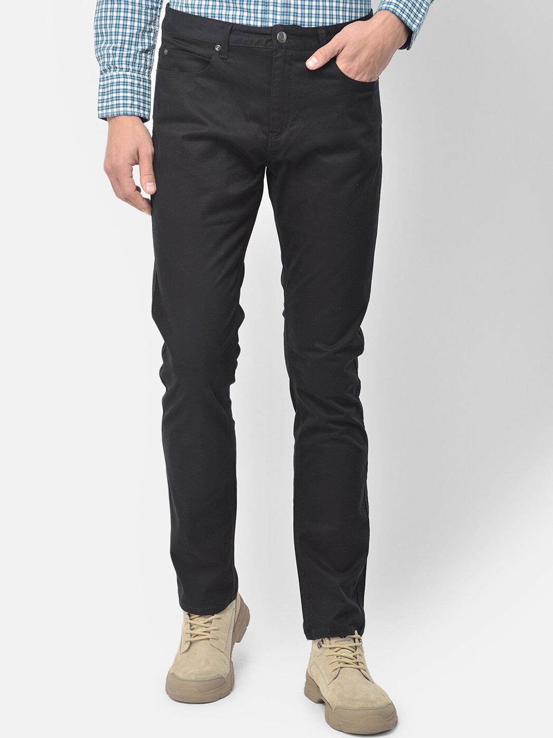 

Woods Men Black Chinos Trousers
