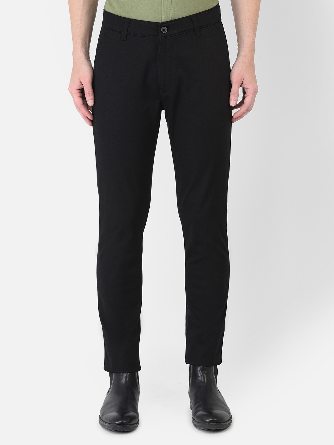 

Crimsoune Club Men Black Urban Slim Fit Trousers