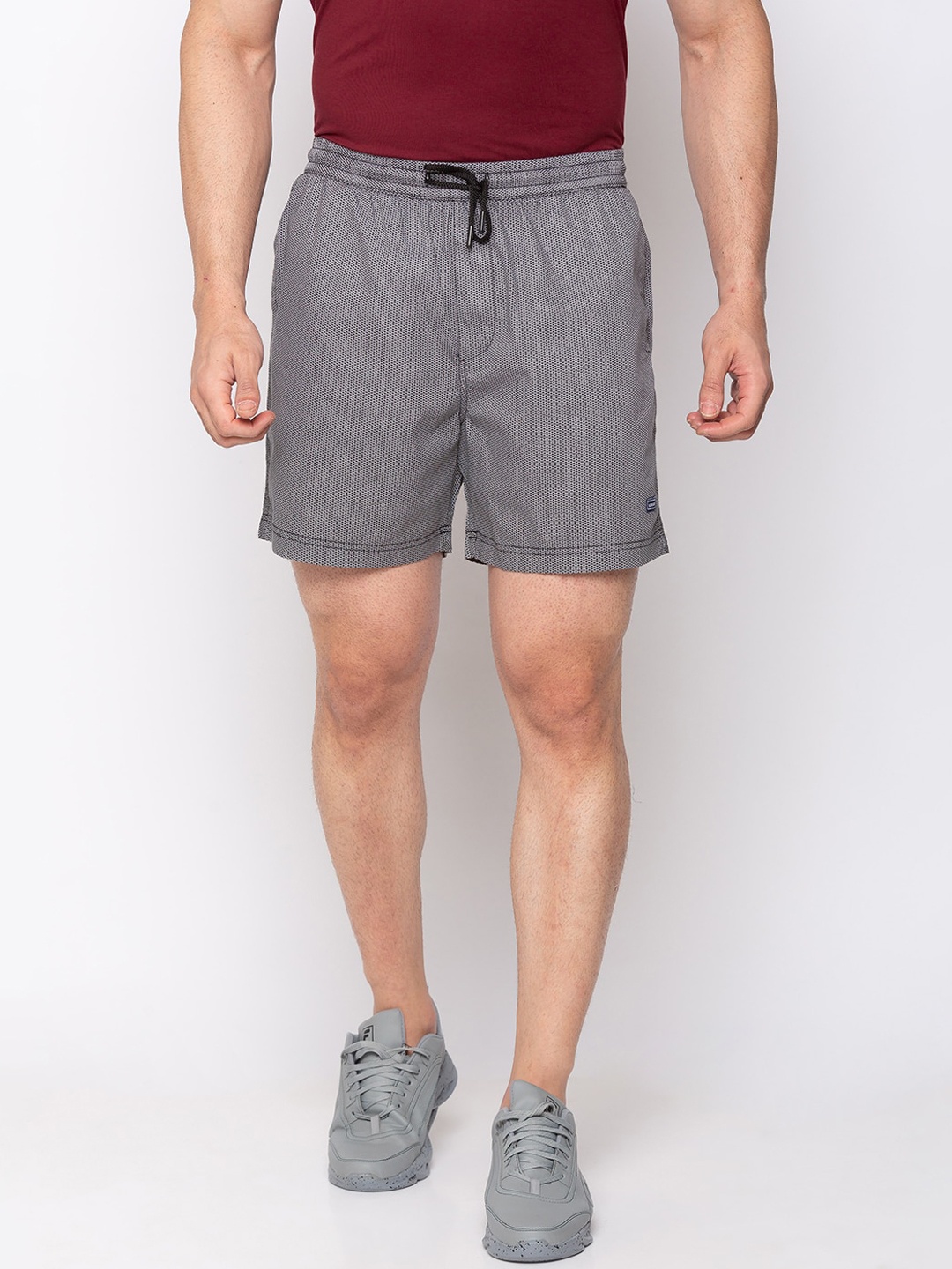 

Status Quo Men Navy Blue Sports Shorts