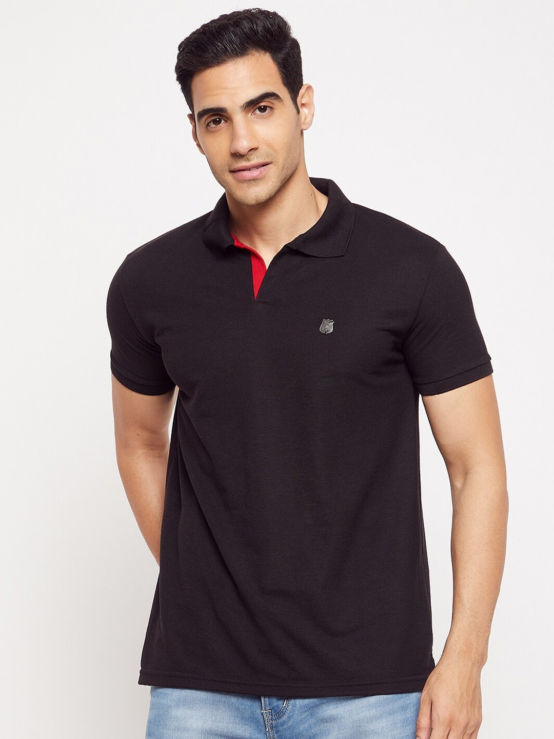 

HARBOR N BAY Men Black T-shirt