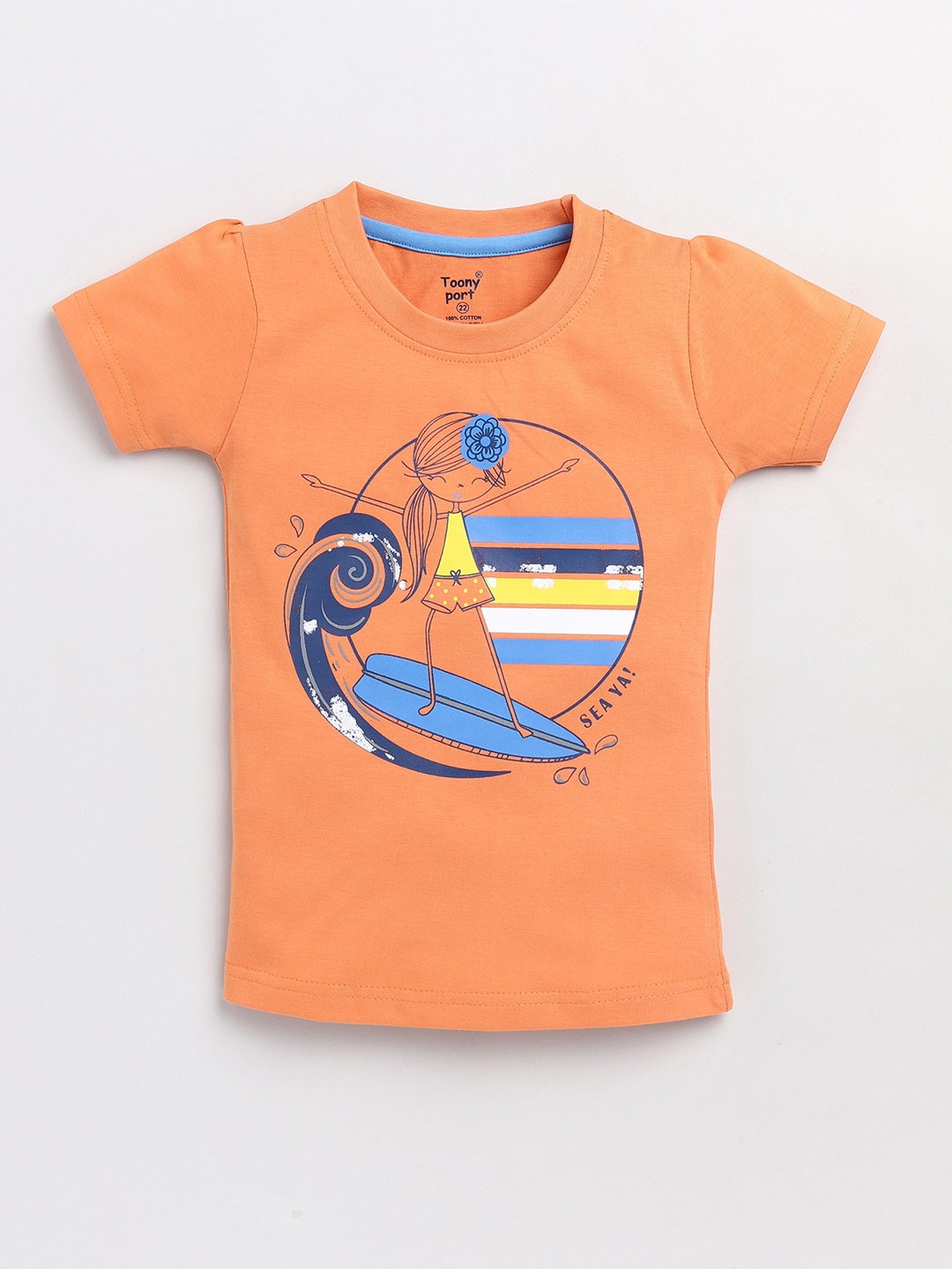 

Toonyport Orange Print Top