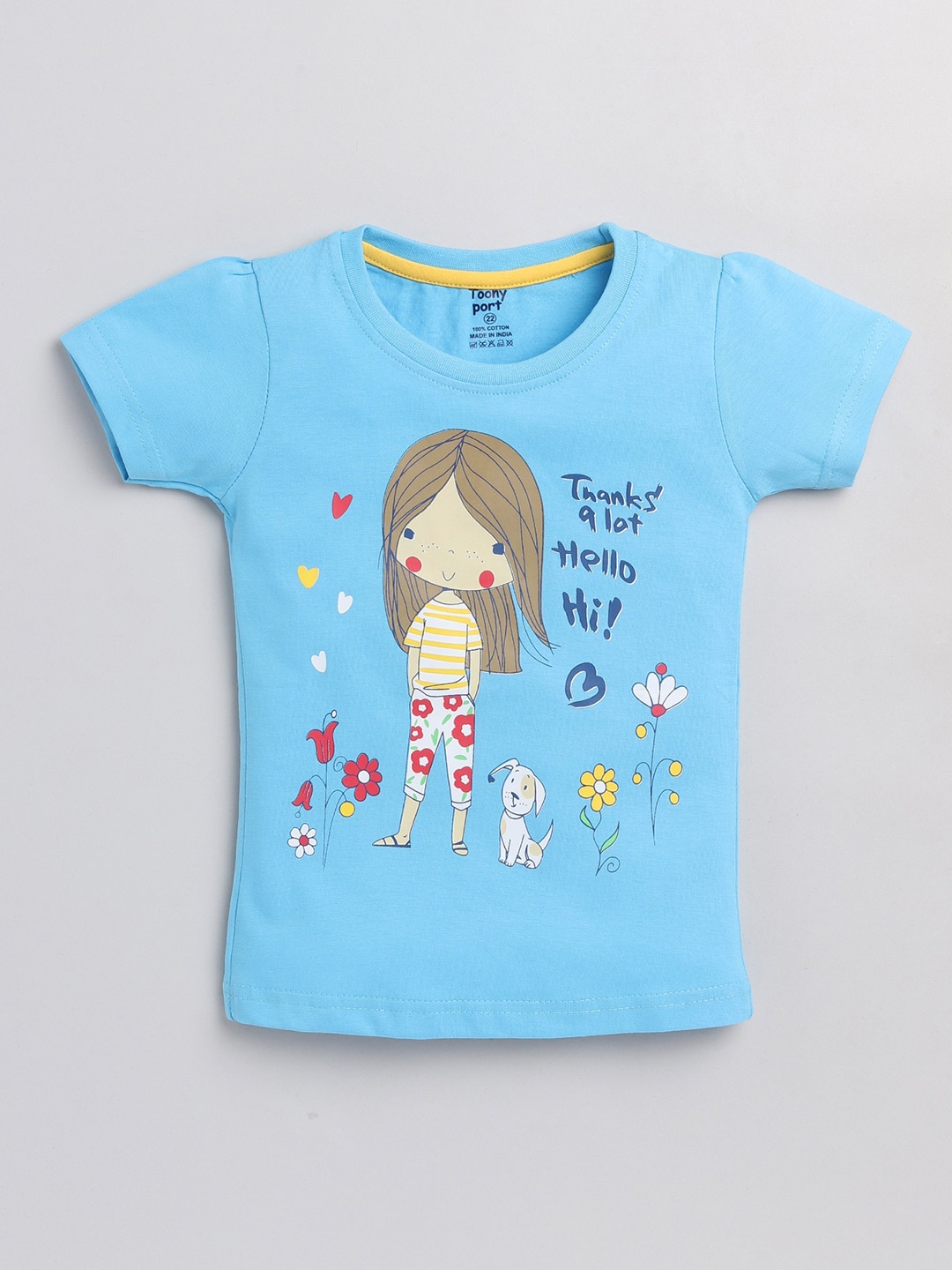 

Toonyport Blue Print Top