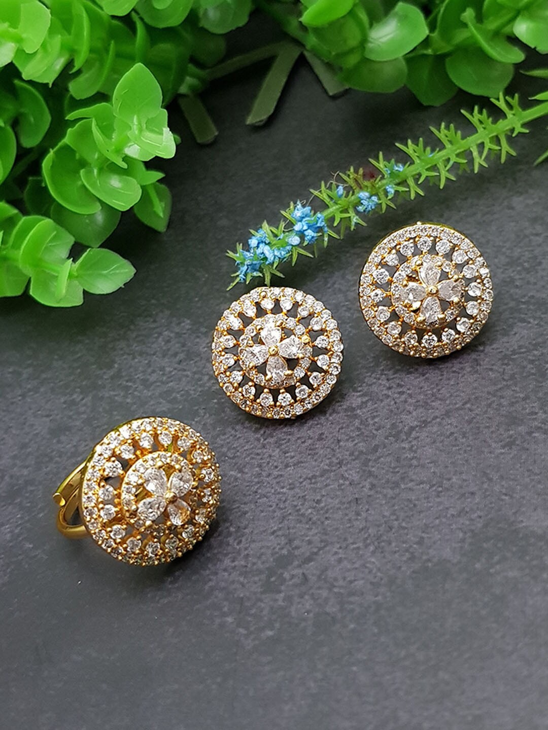 

GRIIHAM Multicoloured Contemporary Studs Earrings, Multi