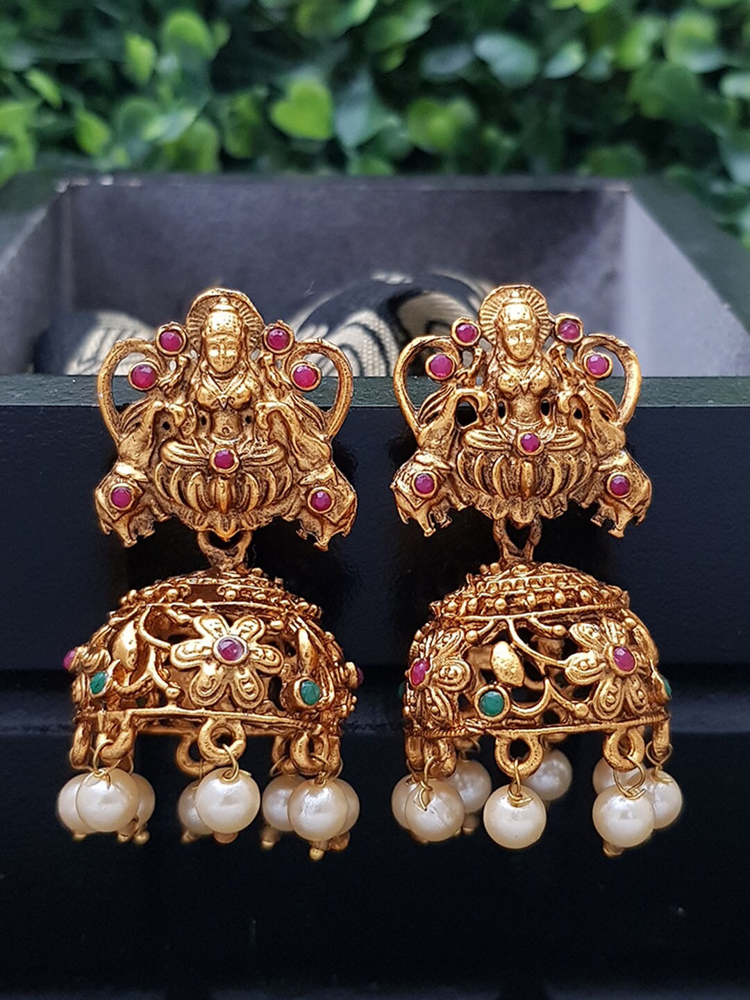 

GRIIHAM Multicoloured Contemporary Jhumkas Earrings, Multi
