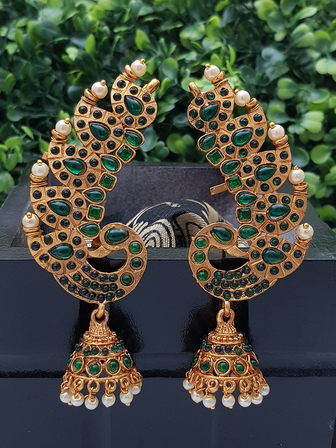 

GRIIHAM Multicoloured Contemporary Jhumkas Earrings, Multi