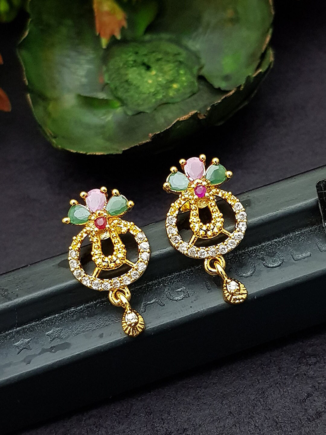 

GRIIHAM Multicoloured Contemporary Studs Earrings, Multi