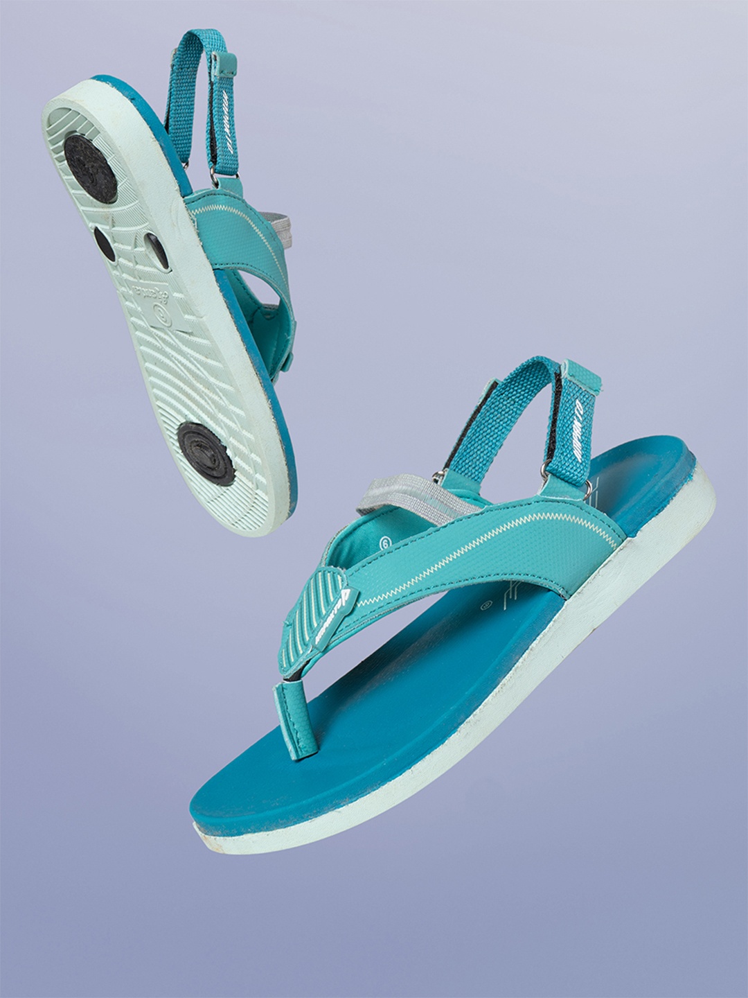 

IMPAKTO Women Sea Green Open Toe Flats