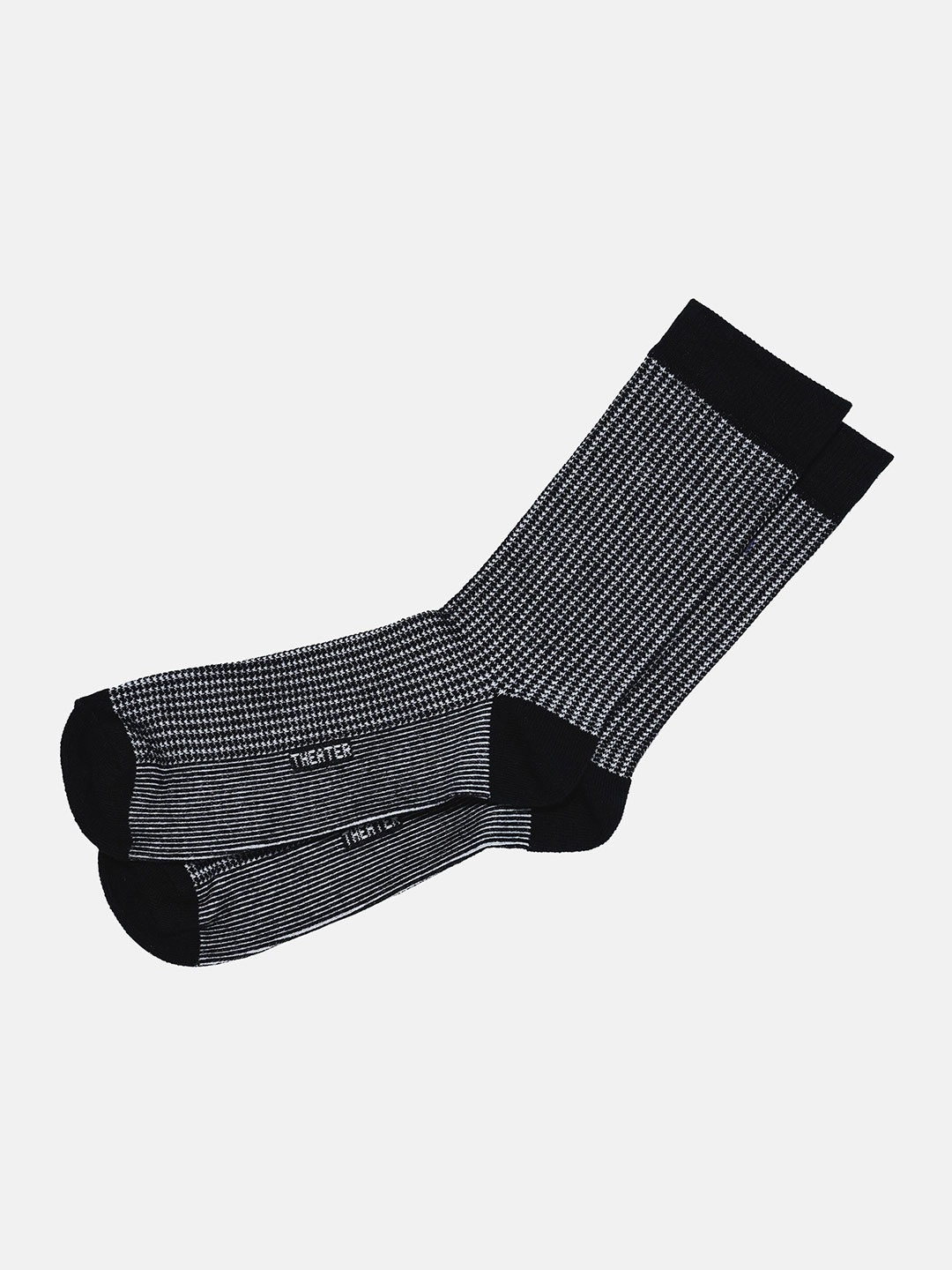 

Theater Men Black & White Houndstooth Socks