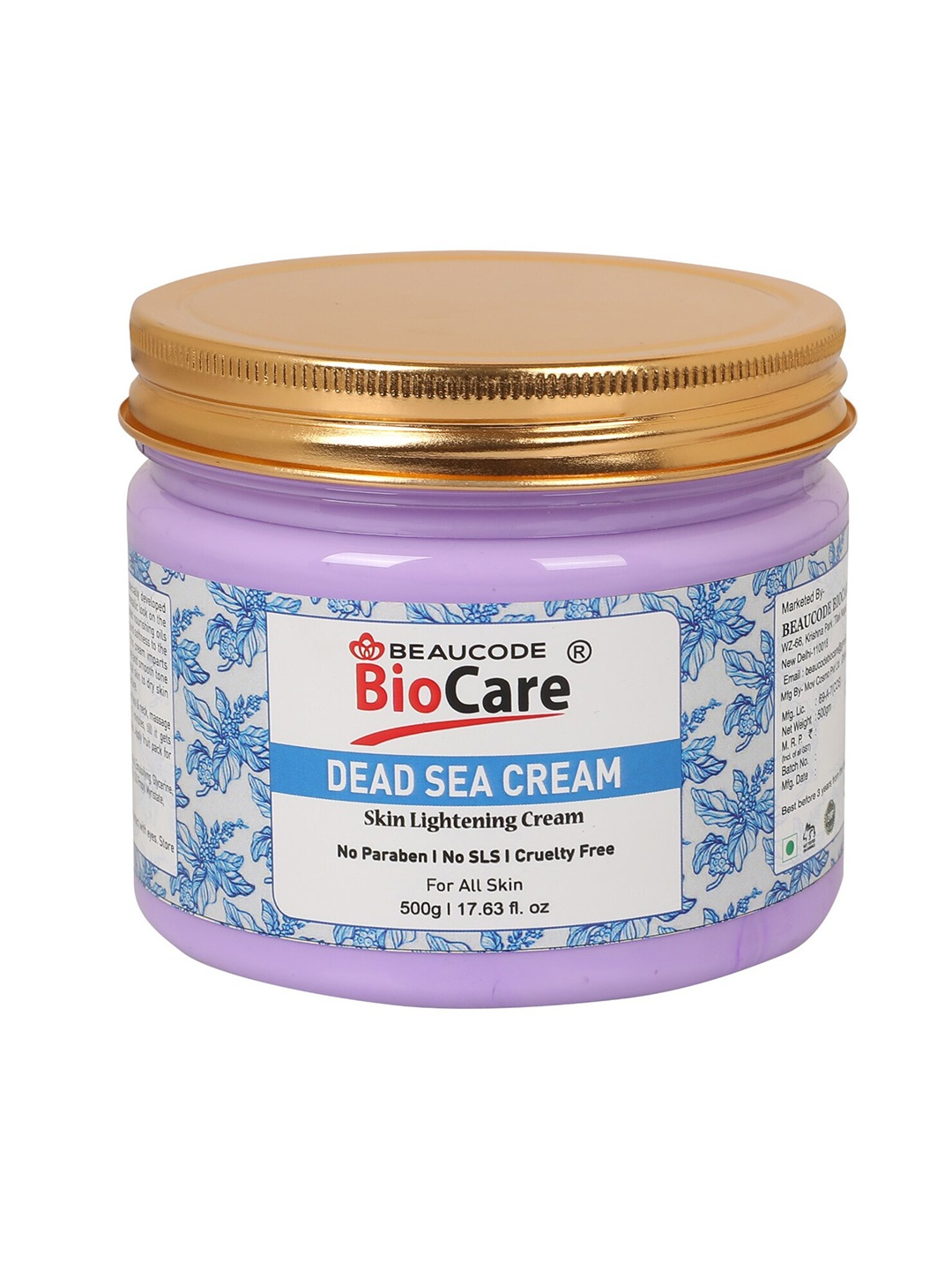

BEAUCODE BIOCARE Dead Sea Cream for All Skin Types 500 g, Lavender