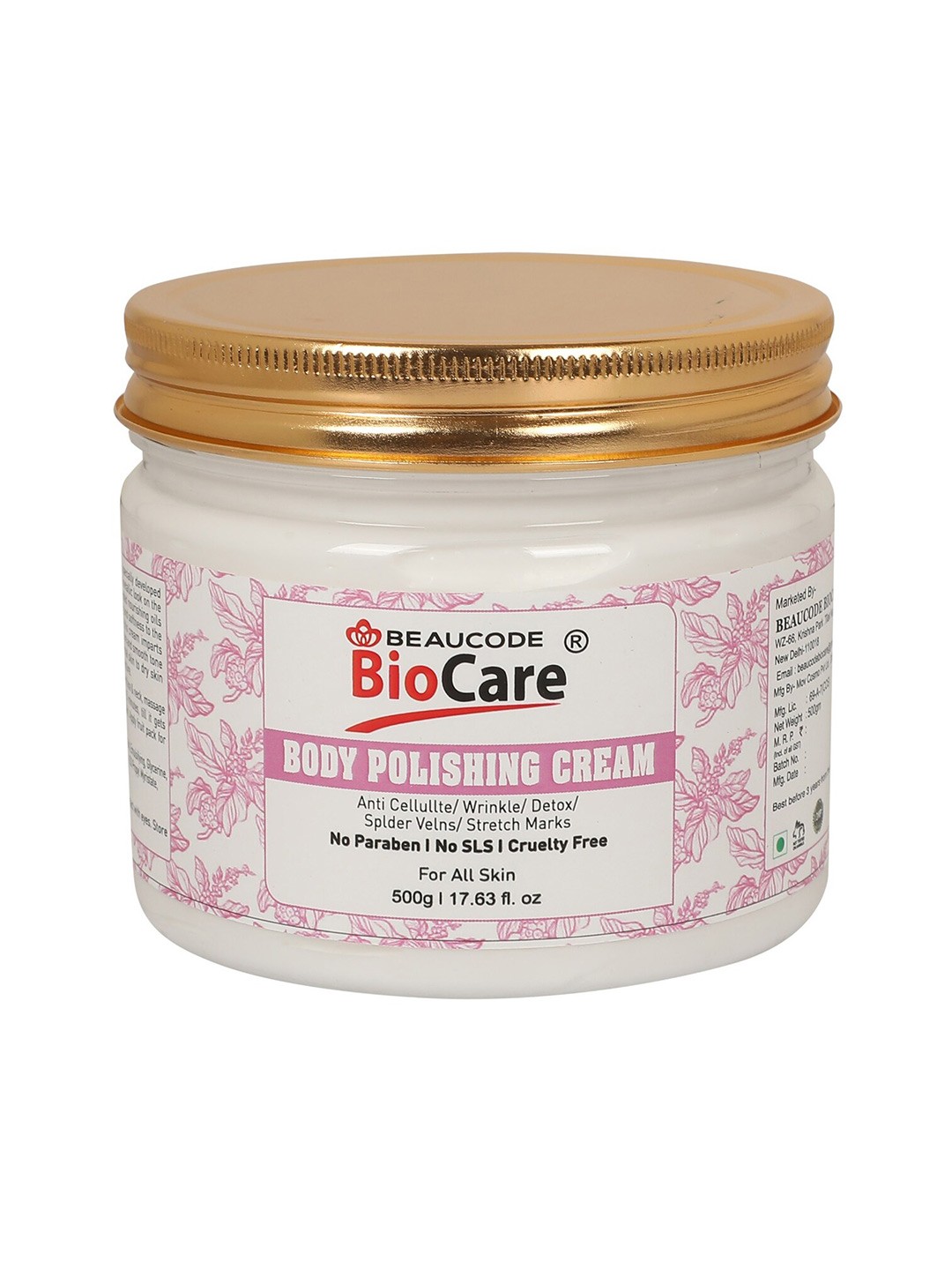 

BEAUCODE BIOCARE Body Polishing Cream for All Skin Types - 500 g, White