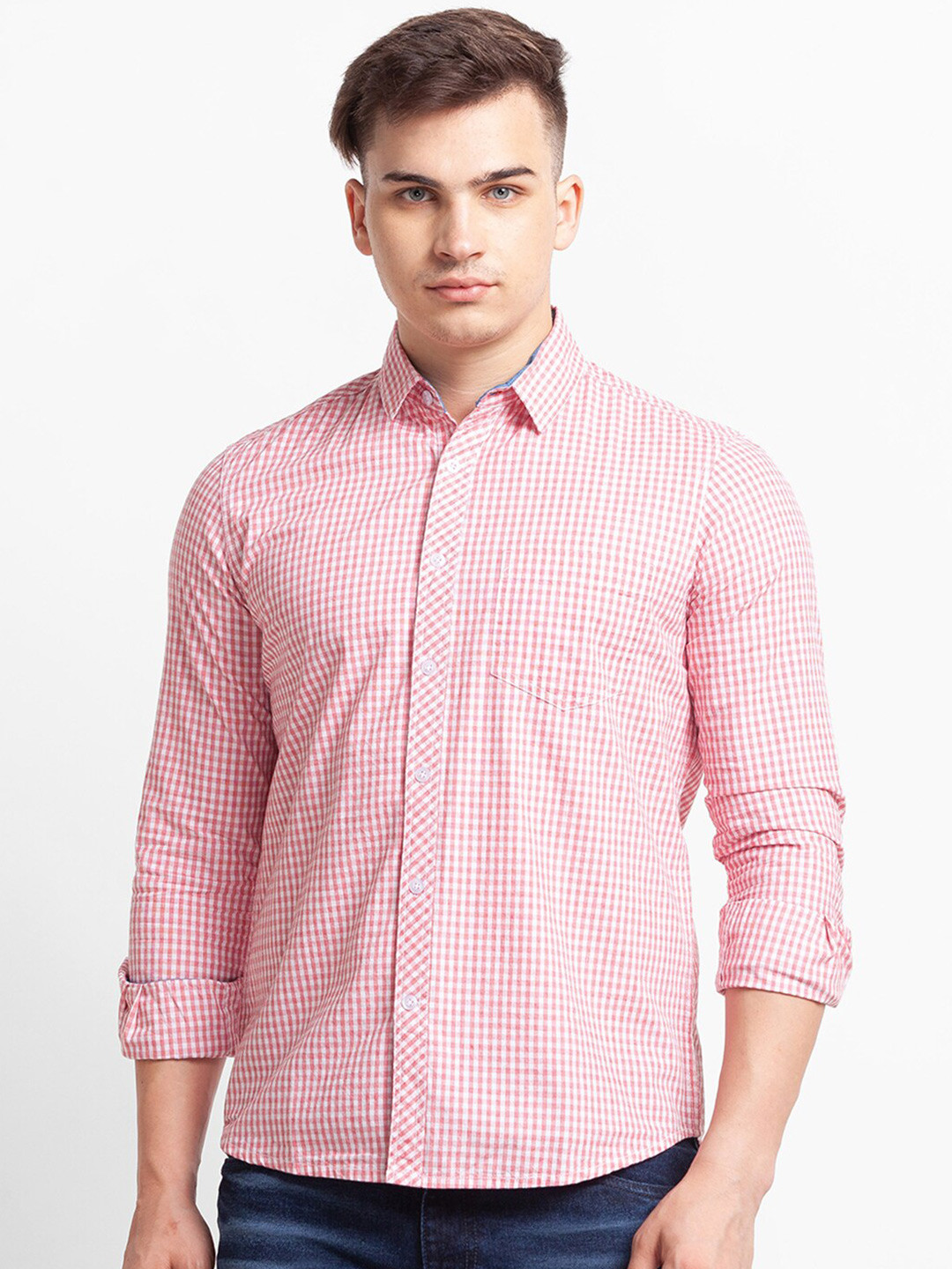 

Globus Men Red Casual Shirt