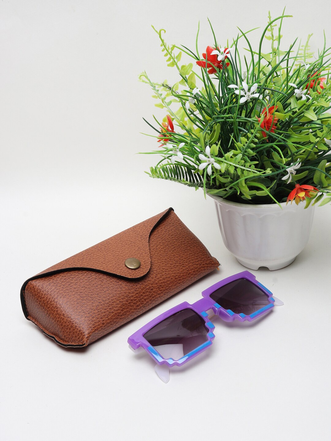 

FROGGY Unisex Kids Grey Lens & Purple Square Sunglasses with UV Protected Lens