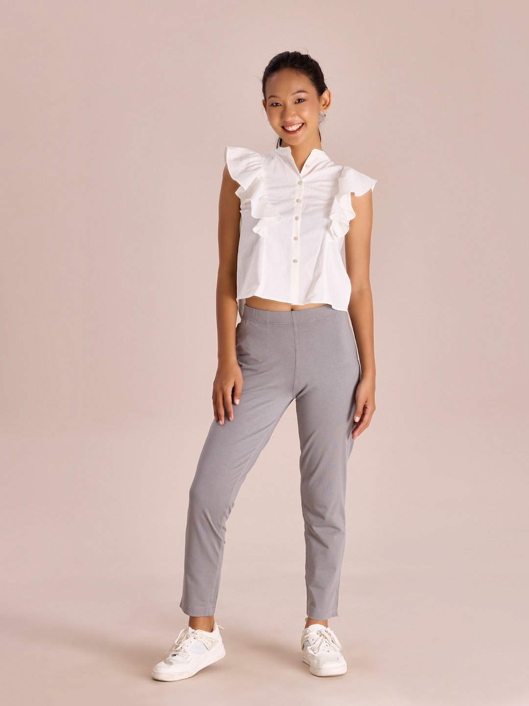 

Go Colors Women Grey Trousers