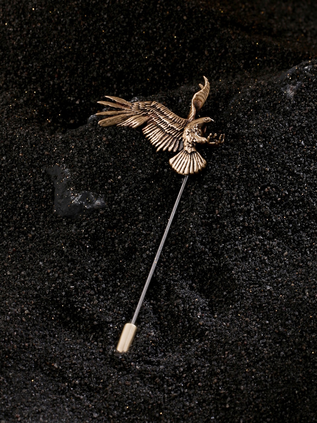 

COSA NOSTRAA Men Metallic-Toned Vivacious Phoenix lapel pin