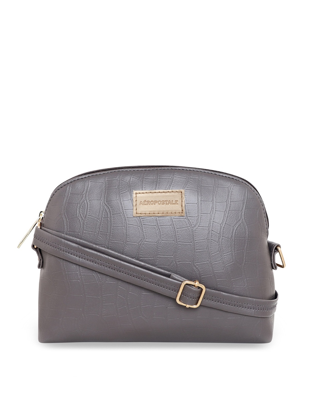

Aeropostale Taupe Textured PU Structured Sling Bag