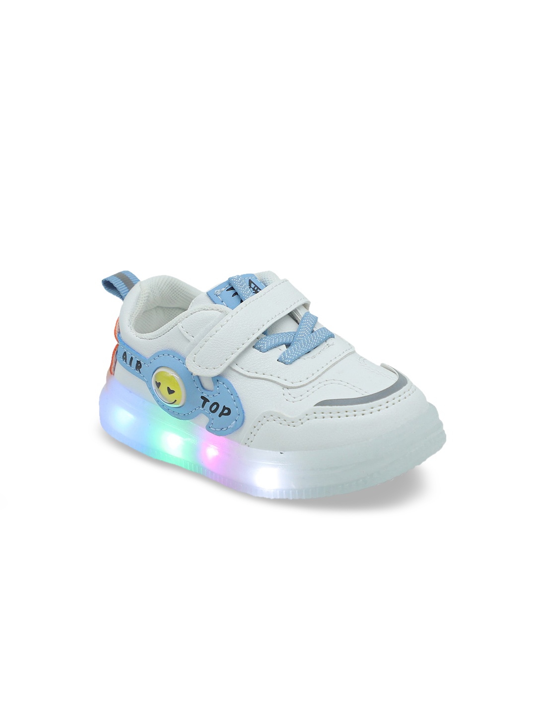 

FEETWELL SHOES Unisex Kids Blue Colourblocked Driving Shoes