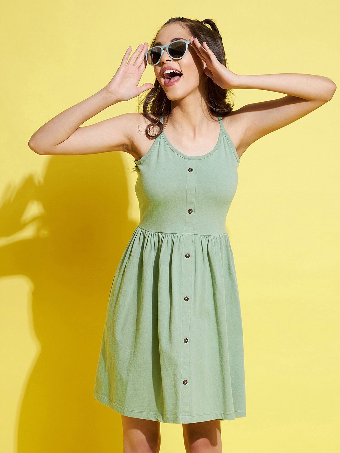 

Noh Voh - SASSAFRAS Kids Olive Green Dress