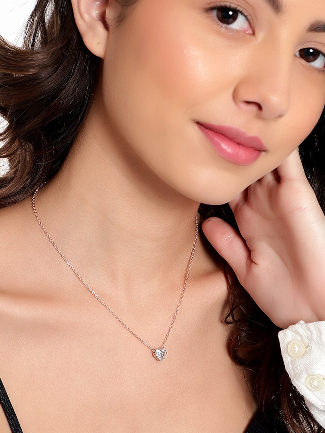 

KACY Gold-Toned & White Gold-Plated Necklace