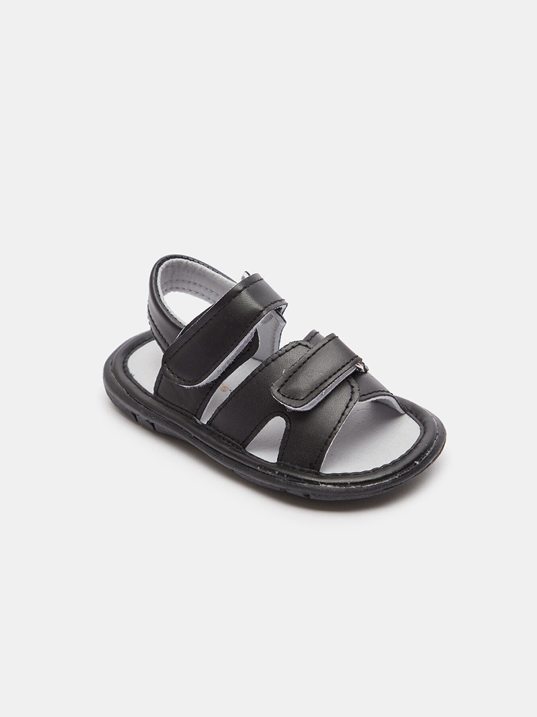 

shoexpress Boys Black PU Comfort Sandals