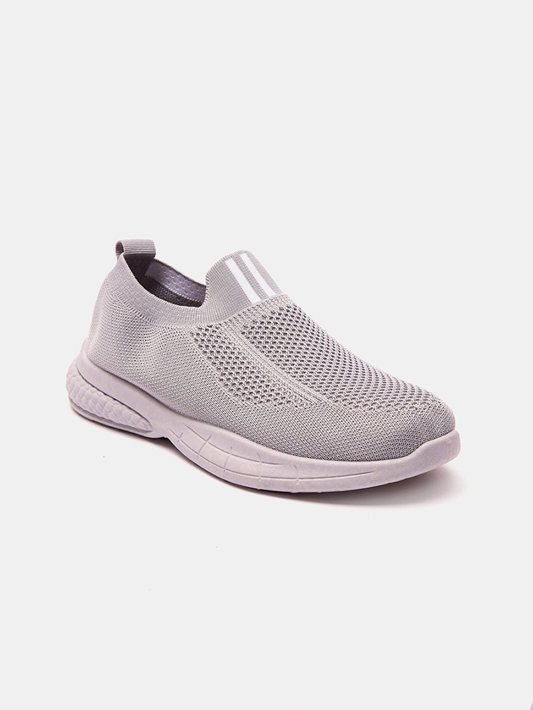 

shoexpress Boys Grey Textile Walking Non-Marking Shoes