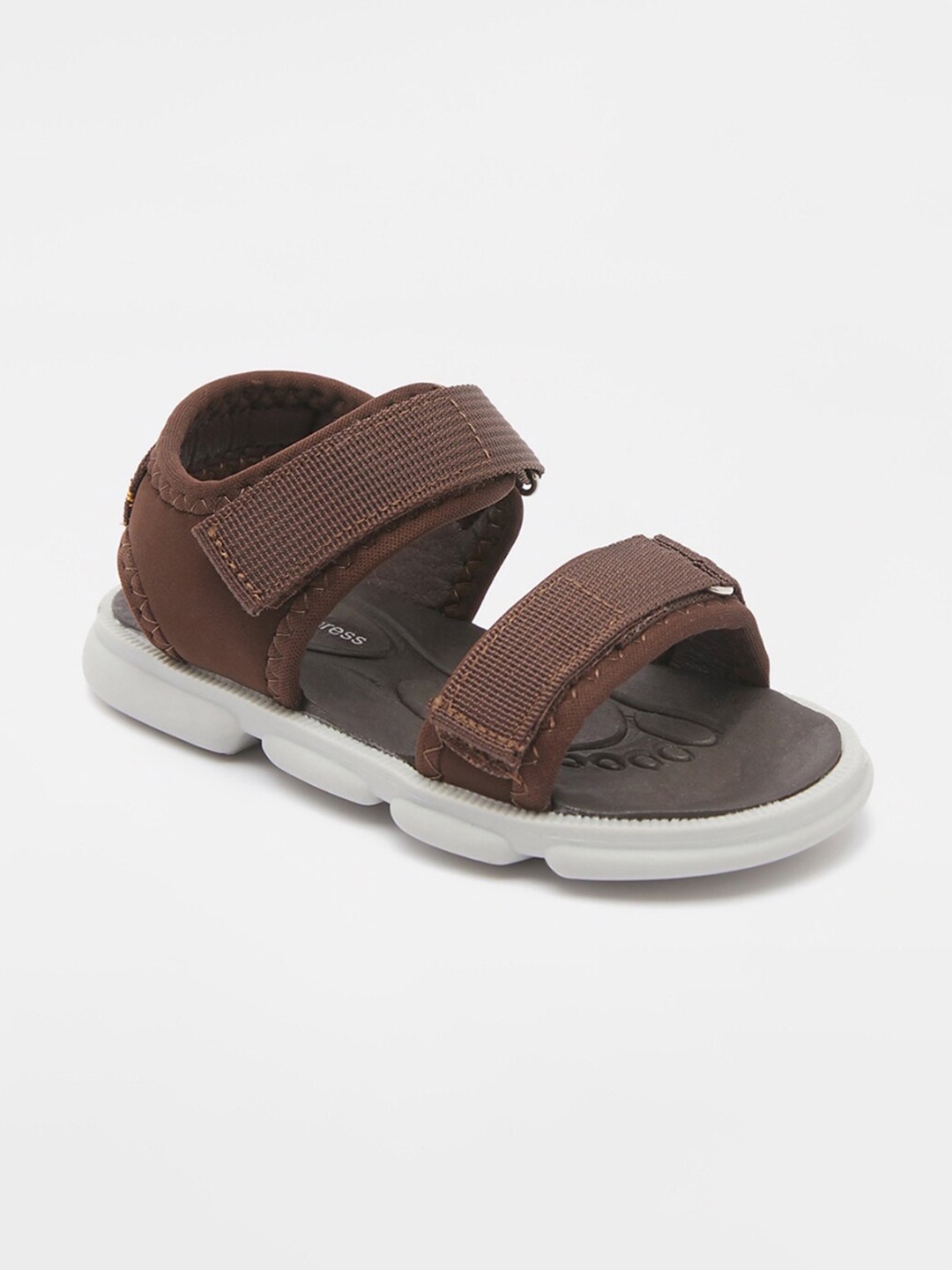 

shoexpress Boys Brown PU Comfort Sandals