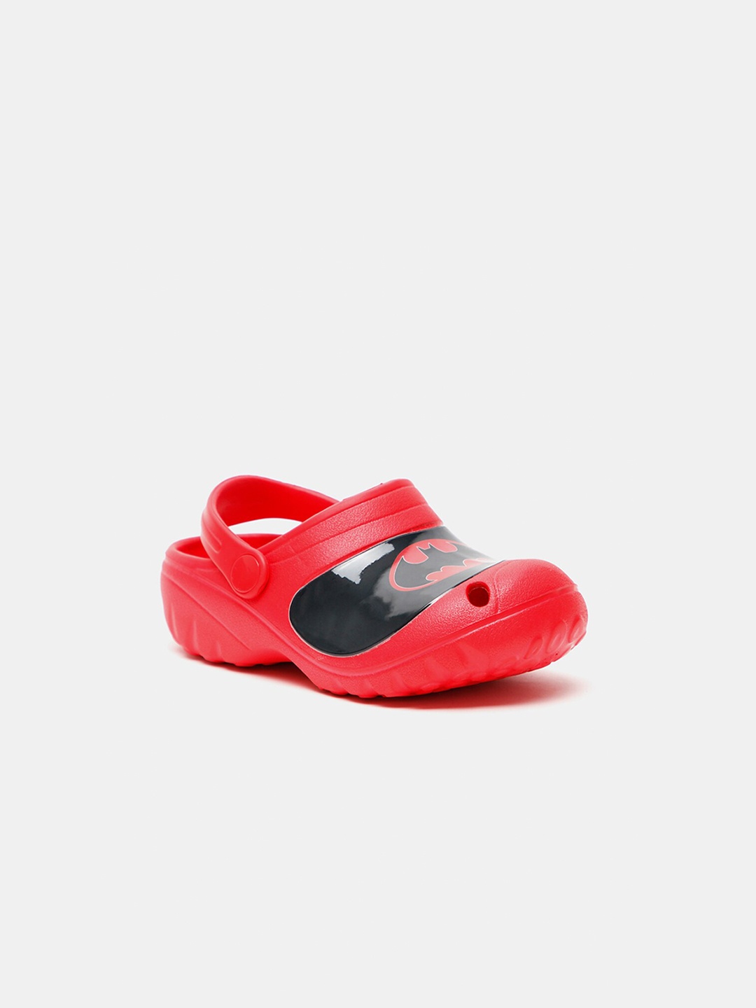 

shoexpress Boys Black & Red Printed Rubber Clogs
