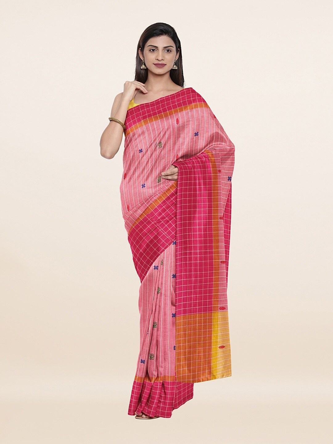 

Pothys Women Pink Sarees