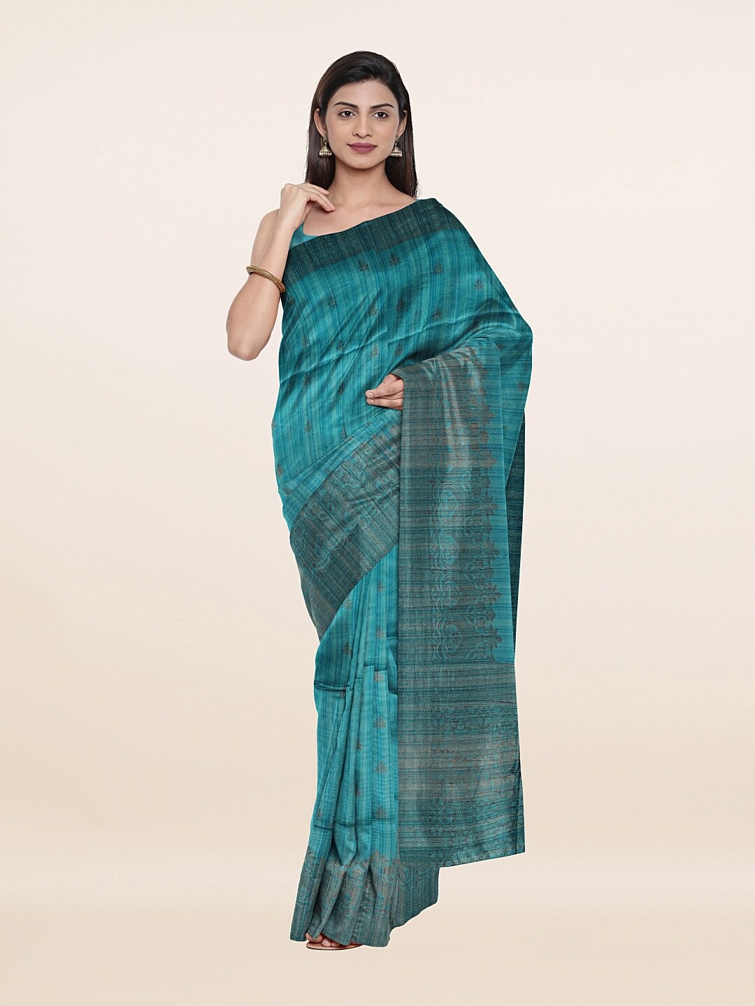 

Pothys Women Blue Sarees