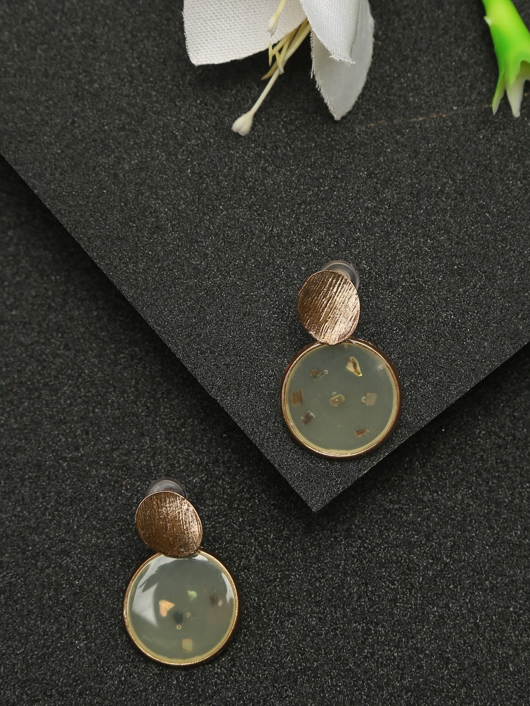 

Celena Cole Gold-Toned Contemporary Studs Earrings