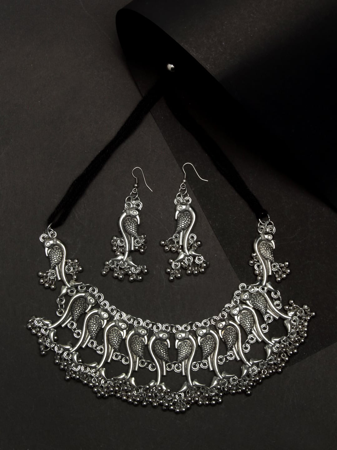

Celena Cole Silver-Plated Oxidised Jewellery Set