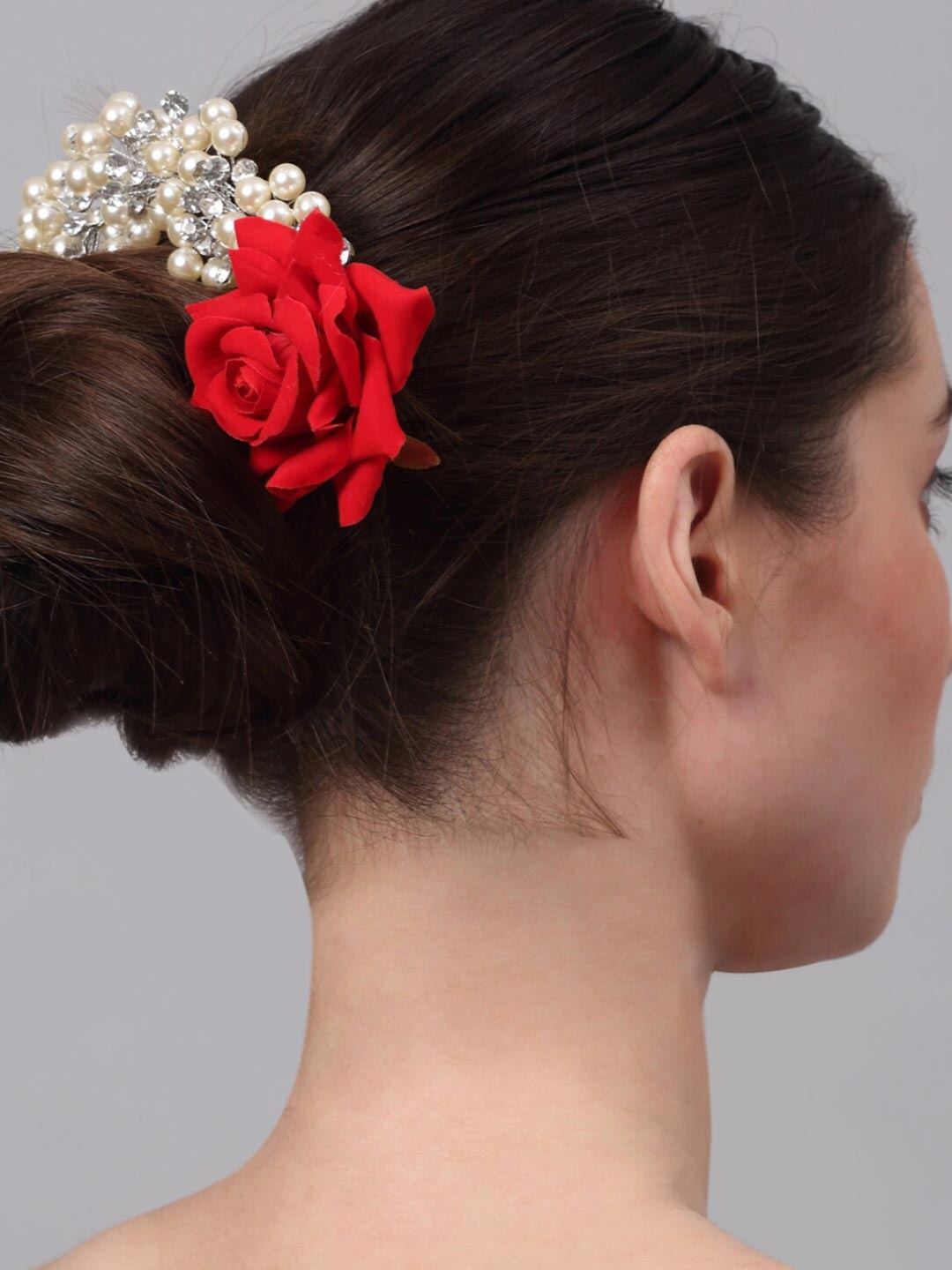 

Celena Cole Women Red & White Embellished Hair Accessory Set