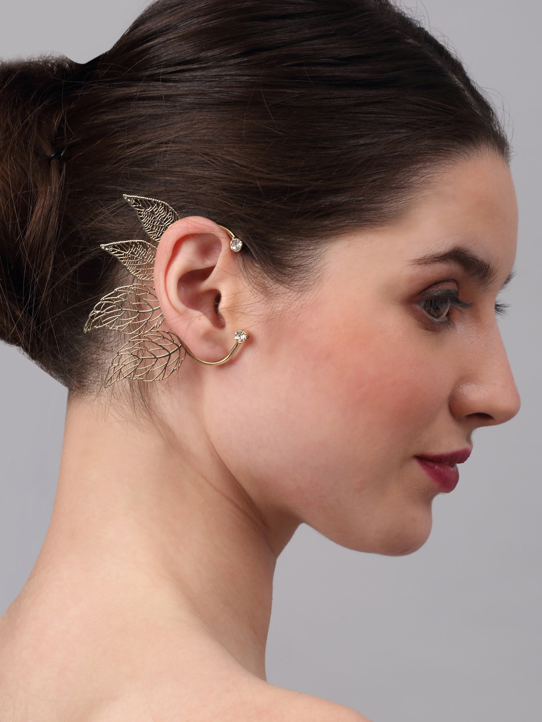 

Celena Cole Gold-Toned Contemporary Ear Cuff Earrings
