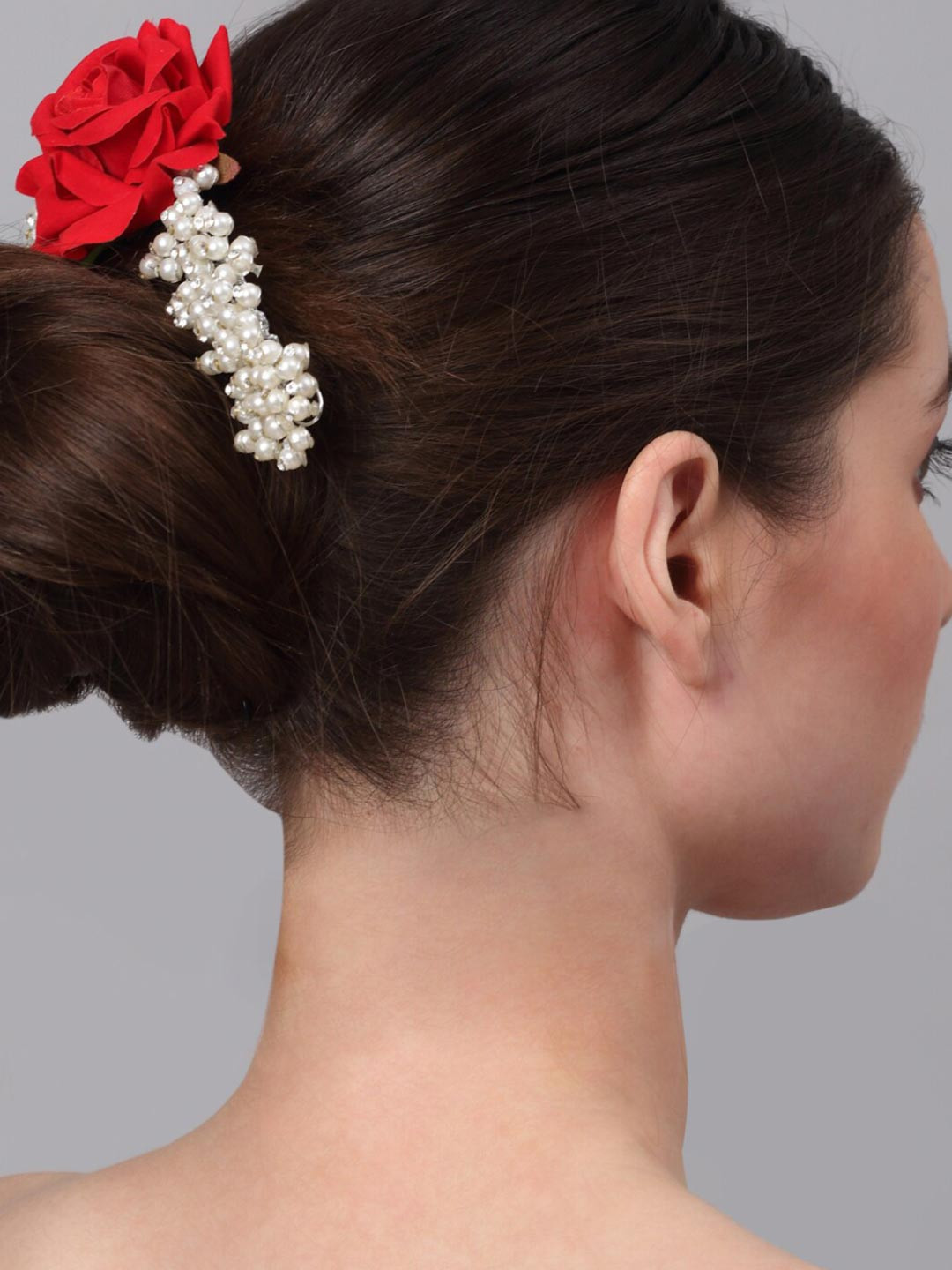 

Celena Cole Women Red & White Hair Accessory Set of