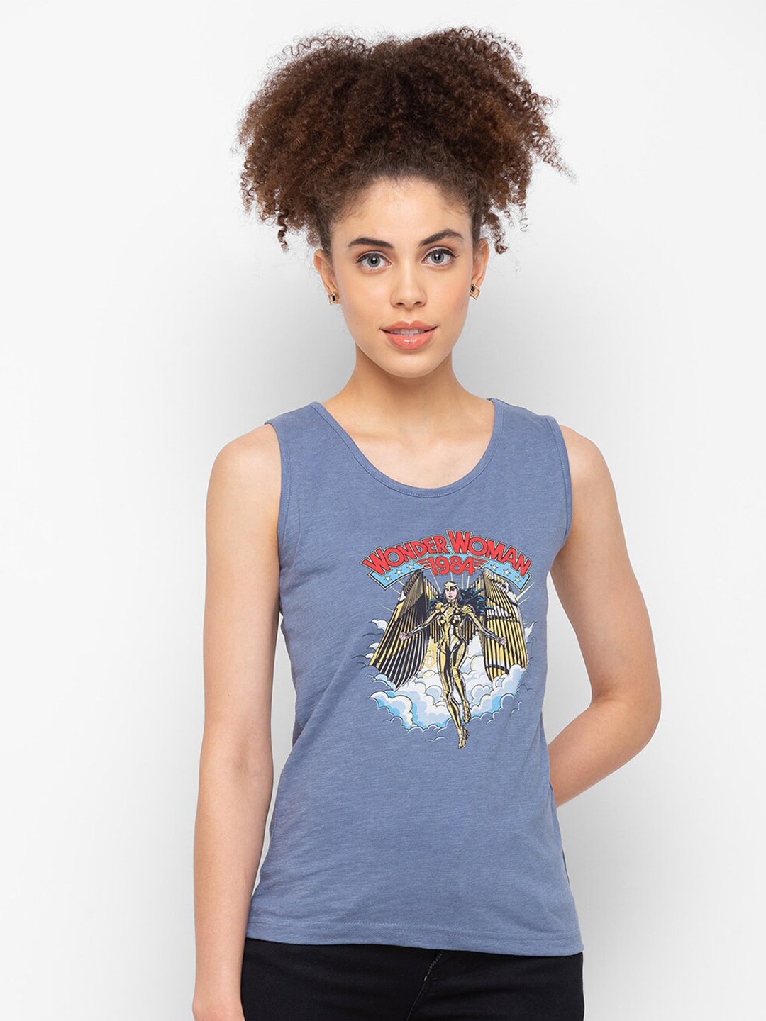 

Smugglerz Blue Print Tank Top