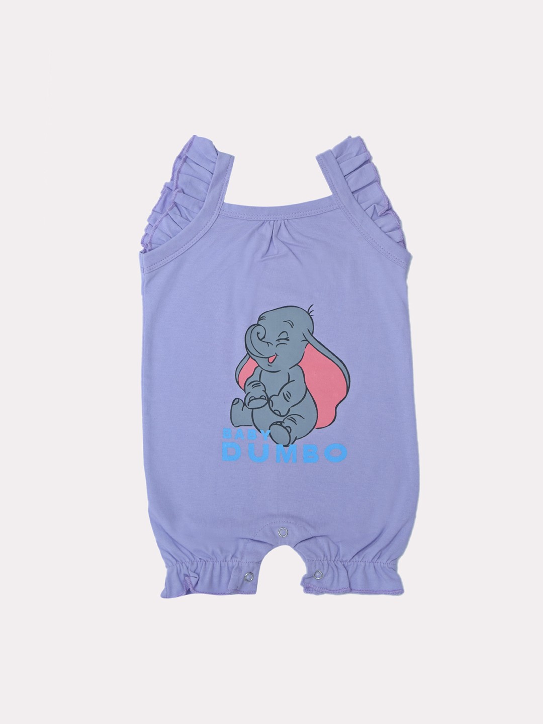 

YK Disney Infant Girls Lavender Dumbo Printed Cotton Romper