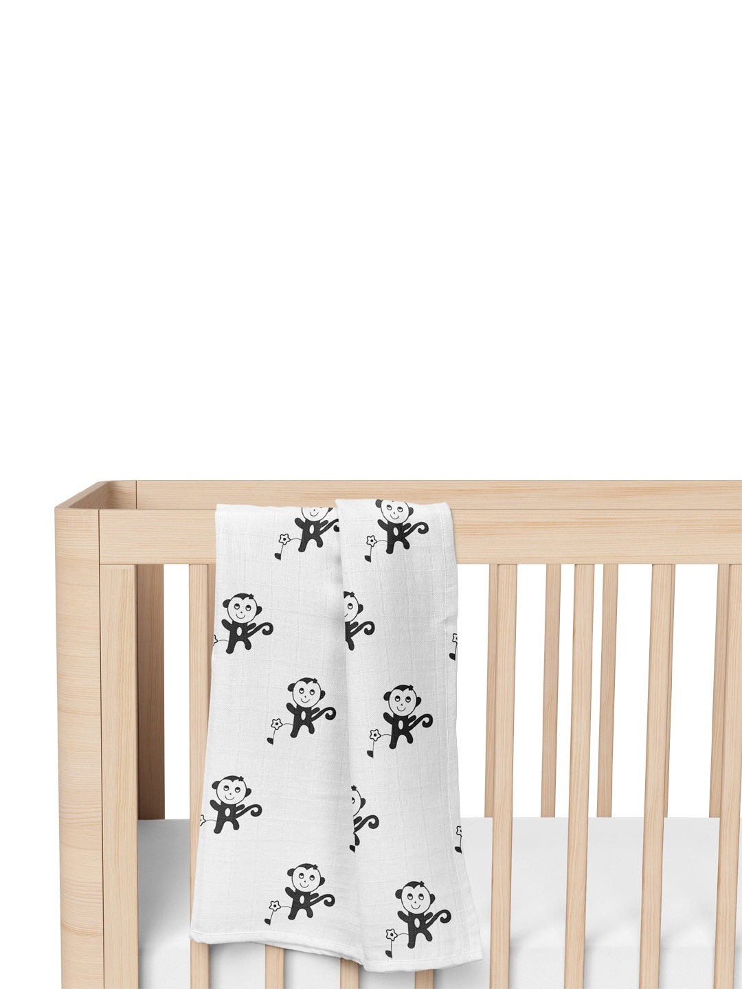 

Moms Home Infants Pack Of 4 Printed Organic Cotton Muslin Swaddles, Multi