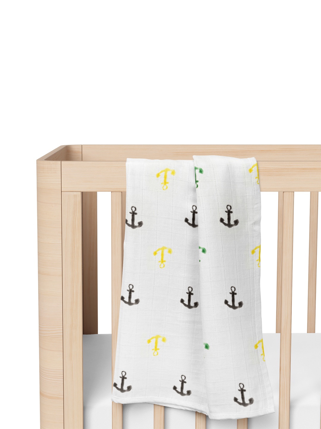

Moms Home Infants Pack Of 4 Printed Organic Cotton Muslin Swaddles, Multi