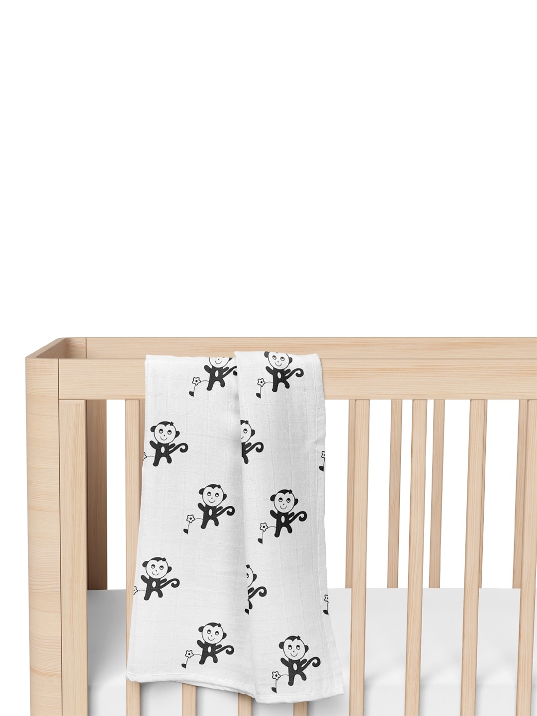 

Moms Home Infants Pack Of 4 Printed Organic Cotton Muslin Swaddles, Multi