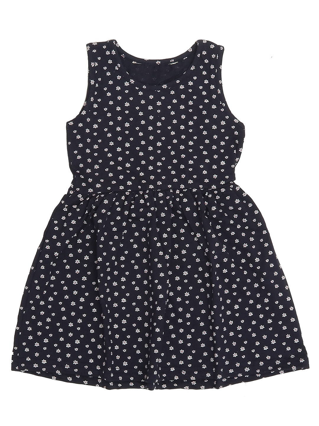 

OLIVE MIST Girls Blue & White Printed Dress