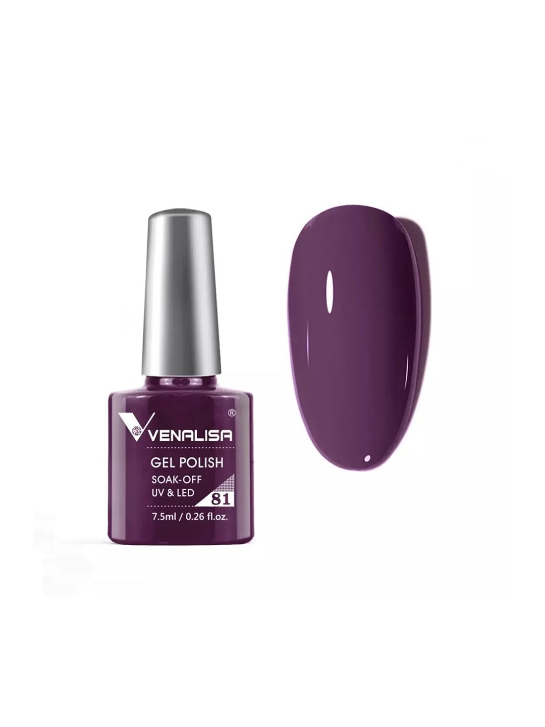 

VENALISA Soak-Off UV & LED Gel Nail Polish - Shade 81, Purple