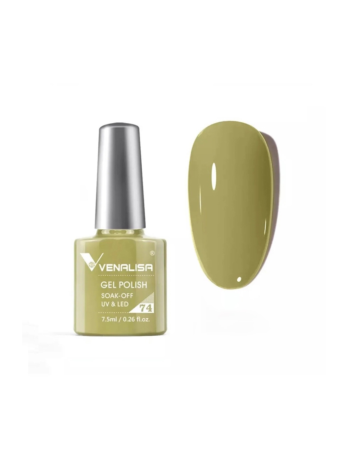 

VENALISA Soak-Off UV & LED Gel Nail Polish - Shade 74, Lime green