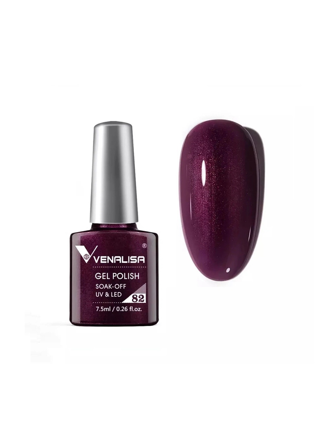 

VENALISA Soak-Off UV LED Long-Wearing Gel Nail Polish - Shade 82, Purple