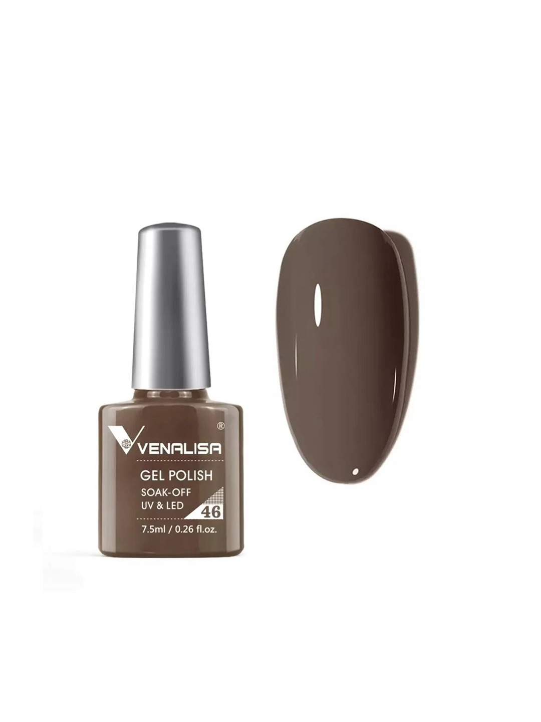 

VENALISA Soak-Off UV & LED Gel Nail Polish - Shade 46, Brown