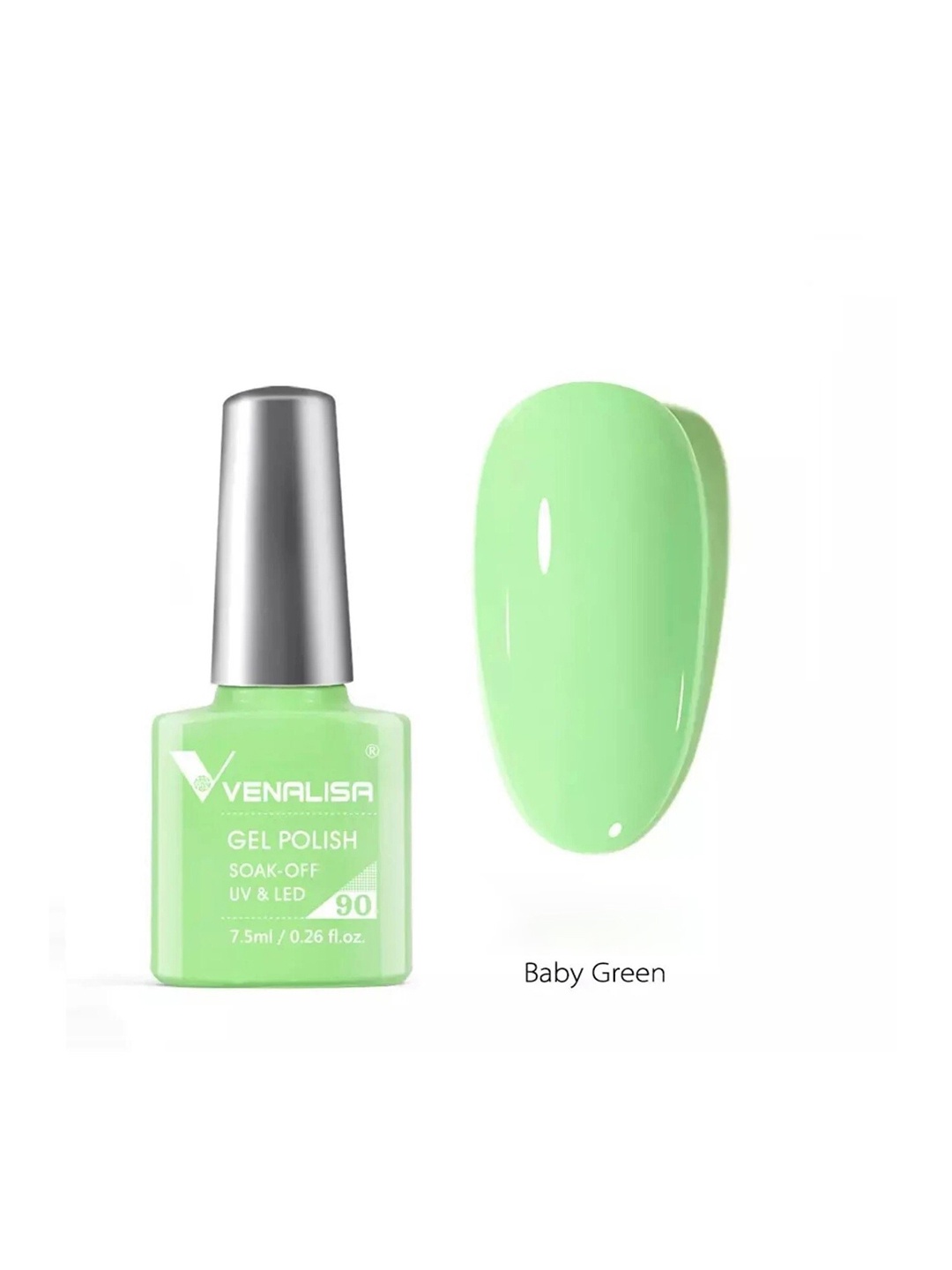 

VENALISA Soak-Off UV & LED Gel Nail Polish - Baby Green 90, Fluorescent green